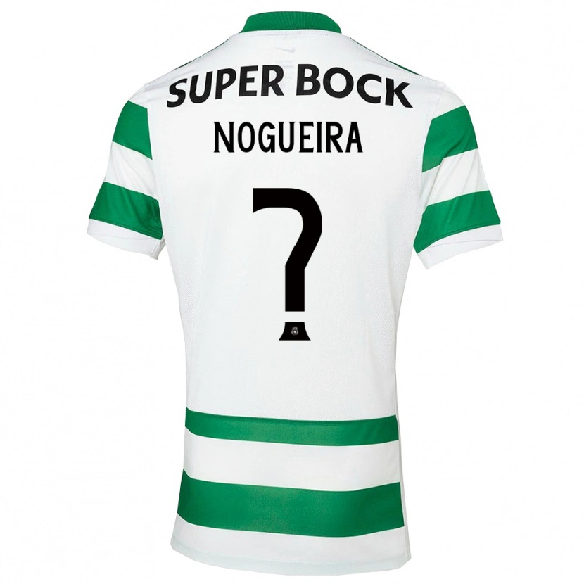 Danxen Kinderen Rodrigo Nogueira #0 Groen Wit Thuisshirt Thuistenue 2025/26 T-Shirt