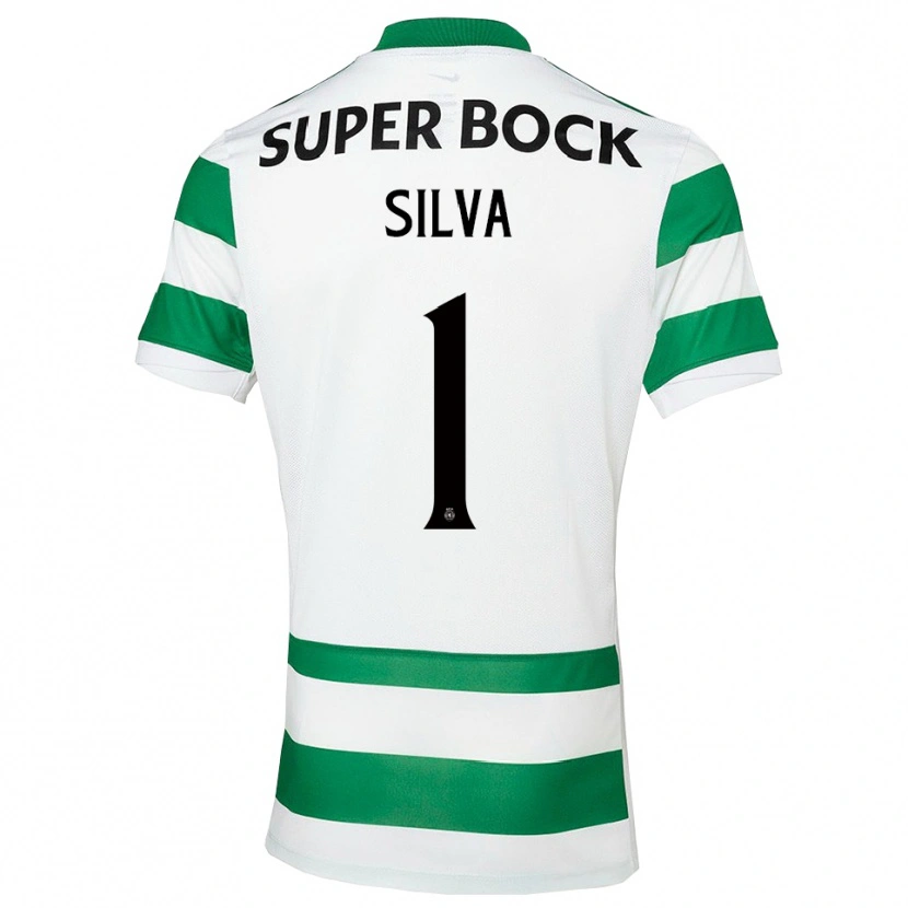 Danxen Kinderen Rui Silva #1 Groen Wit Thuisshirt Thuistenue 2025/26 T-Shirt