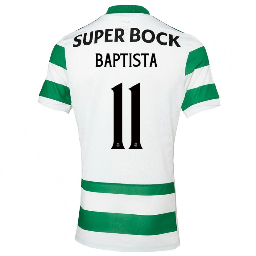 Danxen Kinderen Brandão Baptista #11 Groen Wit Thuisshirt Thuistenue 2025/26 T-Shirt