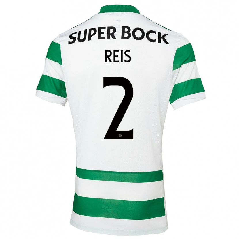 Danxen Kinderen Matheus Reis #2 Groen Wit Thuisshirt Thuistenue 2025/26 T-Shirt