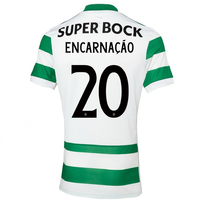 Danxen Kinderen Telma Encarnação #20 Groen Wit Thuisshirt Thuistenue 2025/26 T-Shirt