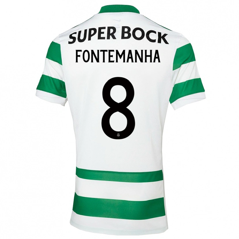 Danxen Kinderen Rita Fontemanha #8 Groen Wit Thuisshirt Thuistenue 2025/26 T-Shirt