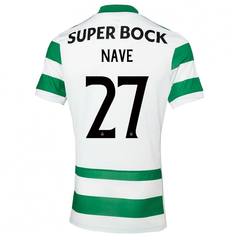 Danxen Kinderen Matilde Nave #27 Groen Wit Thuisshirt Thuistenue 2025/26 T-Shirt