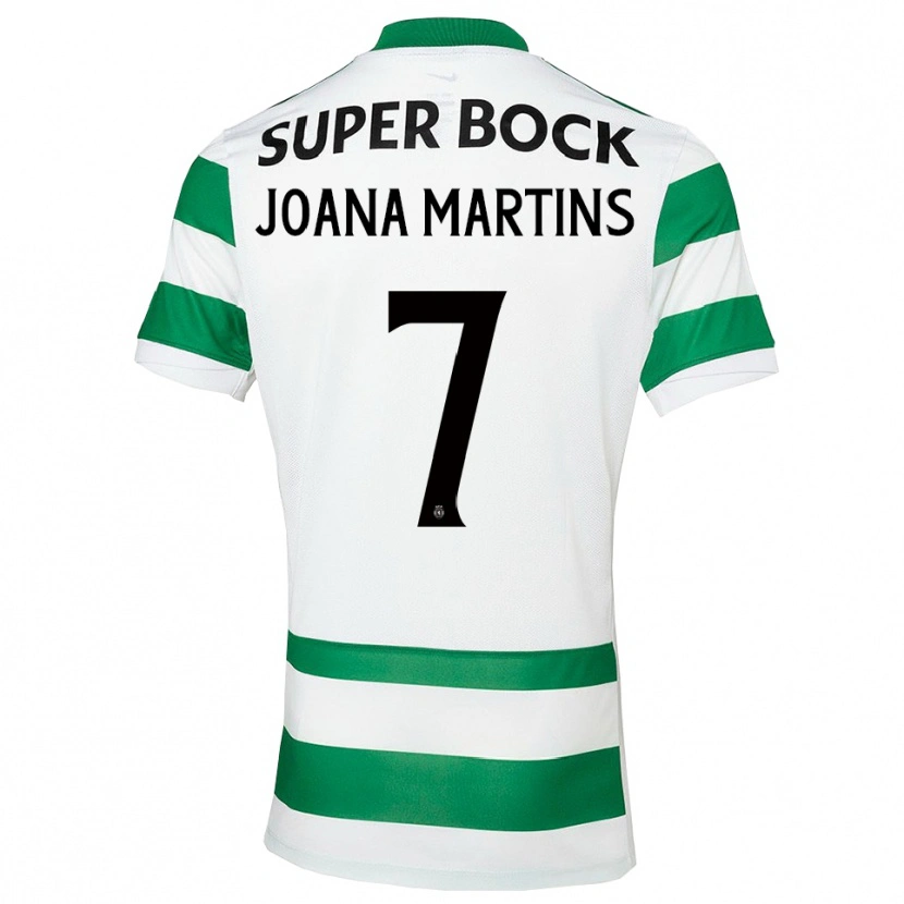 Danxen Kinderen Joana David Carromeu Martins #7 Groen Wit Thuisshirt Thuistenue 2025/26 T-Shirt