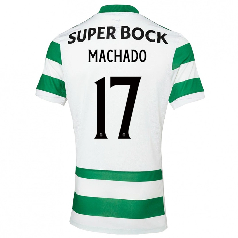 Danxen Kinderen André Machado #17 Groen Wit Thuisshirt Thuistenue 2025/26 T-Shirt