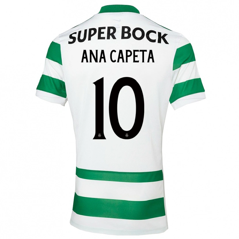 Danxen Kinderen Ana Capeta #10 Groen Wit Thuisshirt Thuistenue 2025/26 T-Shirt