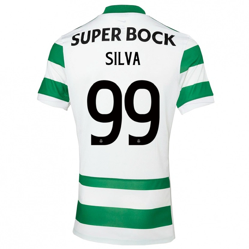 Danxen Kinderen Francisco Silva #99 Groen Wit Thuisshirt Thuistenue 2025/26 T-Shirt