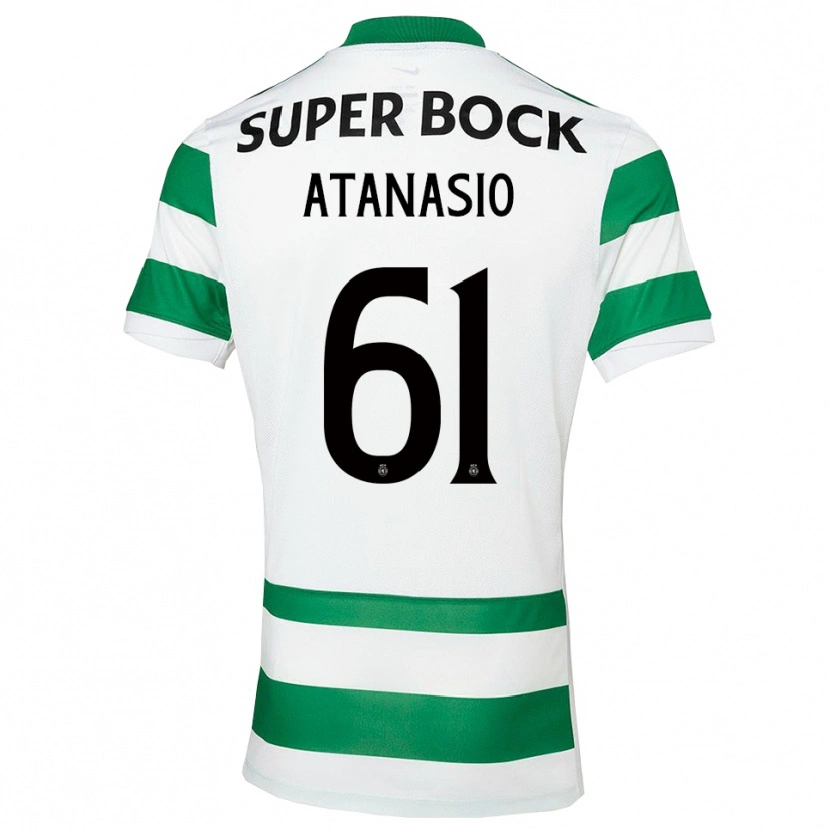 Danxen Kinderen Atanásio #61 Groen Wit Thuisshirt Thuistenue 2025/26 T-Shirt