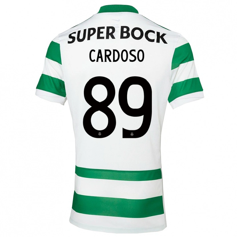 Danxen Kinderen Nilton Cardoso #89 Groen Wit Thuisshirt Thuistenue 2025/26 T-Shirt