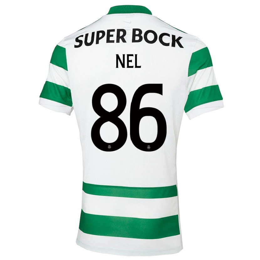 Danxen Kinderen Rafael Nel #86 Groen Wit Thuisshirt Thuistenue 2025/26 T-Shirt