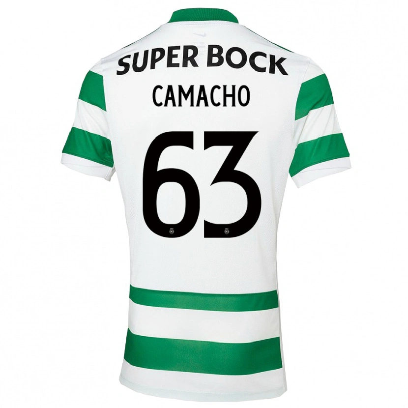 Danxen Kinderen Rafael Camacho #63 Groen Wit Thuisshirt Thuistenue 2025/26 T-Shirt