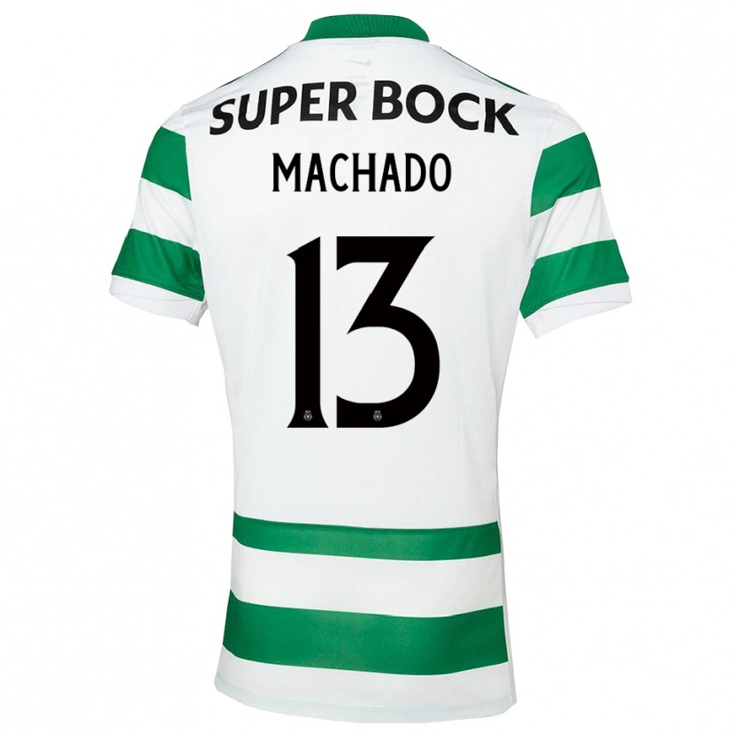 Danxen Kinderen Francisco Machado #13 Groen Wit Thuisshirt Thuistenue 2025/26 T-Shirt