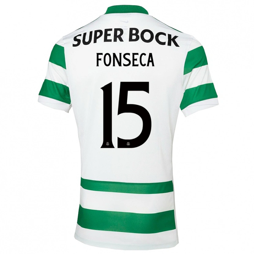 Danxen Kinderen Beatriz Fonseca #15 Groen Wit Thuisshirt Thuistenue 2025/26 T-Shirt