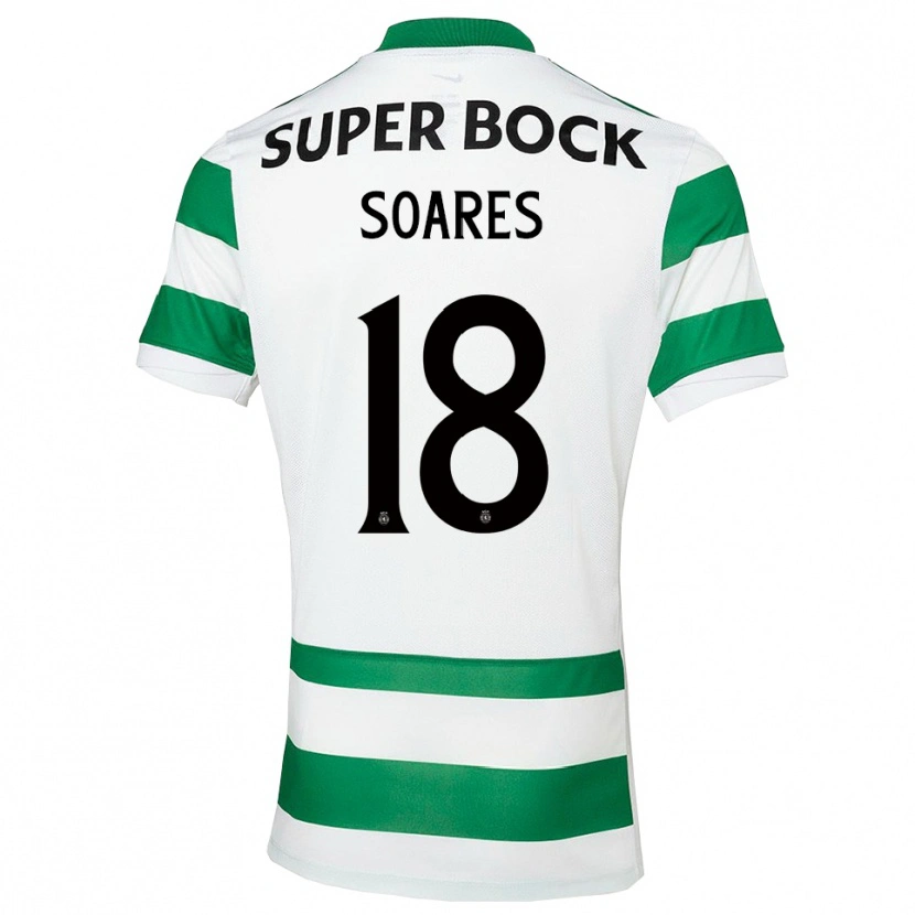 Danxen Kinderen Simão Soares #18 Groen Wit Thuisshirt Thuistenue 2025/26 T-Shirt