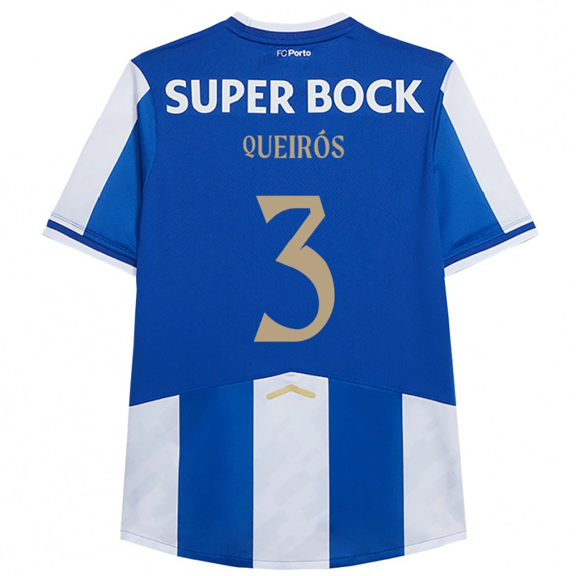 Danxen Kinderen Mariana Queirós #3 Blauw Wit Thuisshirt Thuistenue 2025/26 T-Shirt