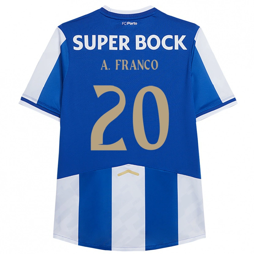 Danxen Kinderen André Franco #20 Blauw Wit Thuisshirt Thuistenue 2025/26 T-Shirt