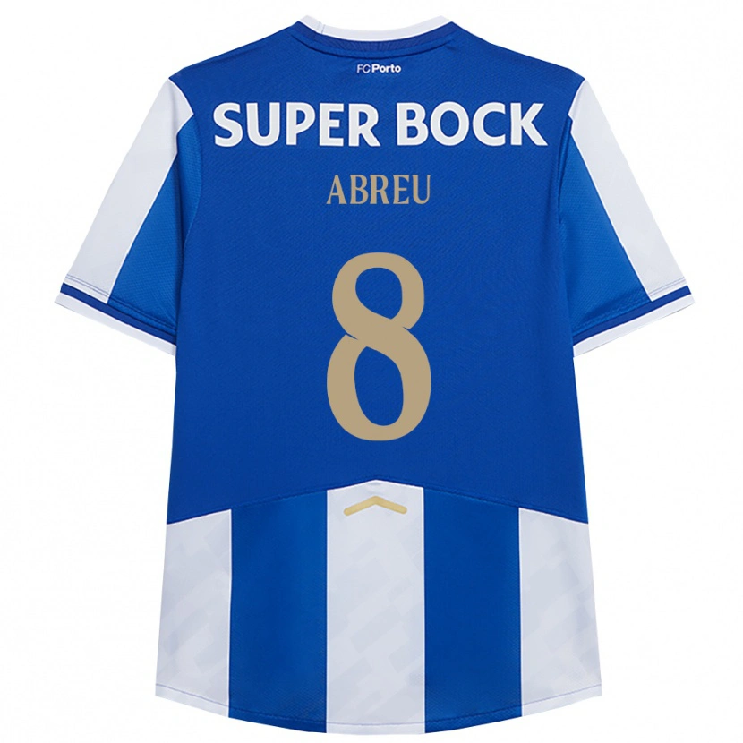 Danxen Kinderen João Abreu #8 Blauw Wit Thuisshirt Thuistenue 2025/26 T-Shirt