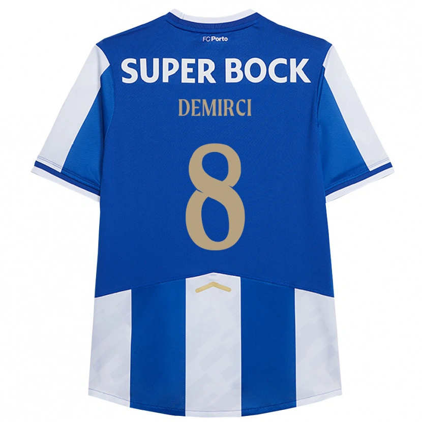 Danxen Kinderen Rayan Demirci #8 Blauw Wit Thuisshirt Thuistenue 2025/26 T-Shirt