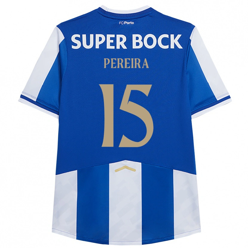 Danxen Kinderen Yoan Pereira #15 Blauw Wit Thuisshirt Thuistenue 2025/26 T-Shirt