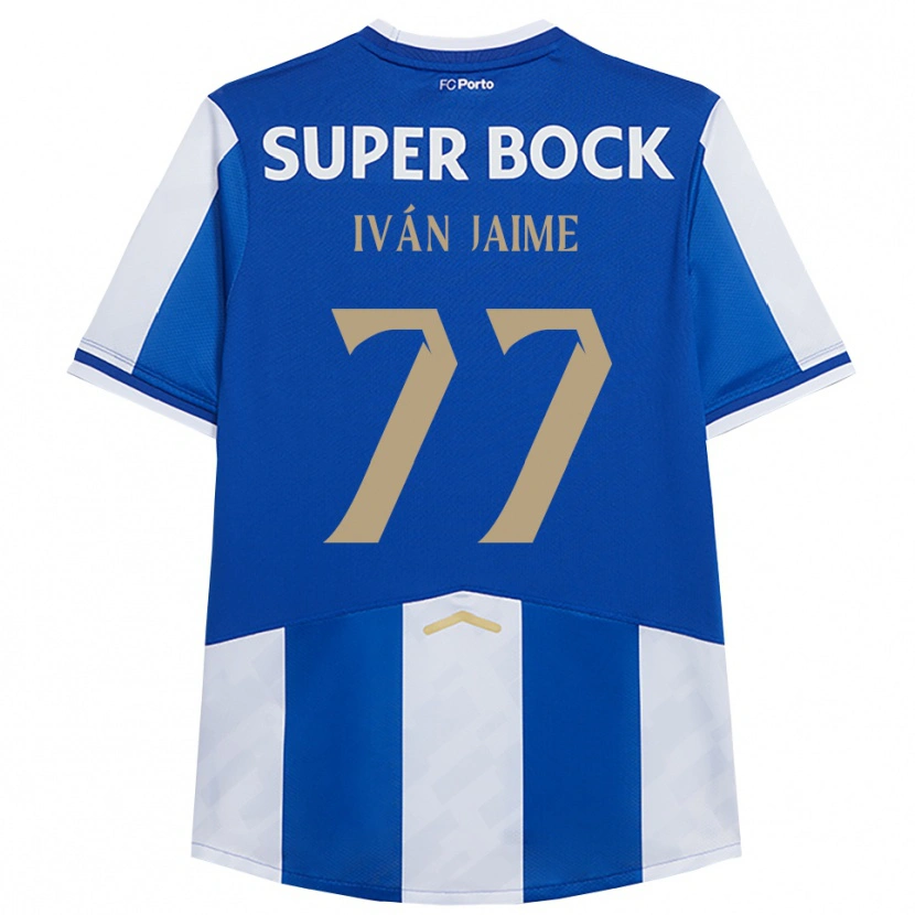 Danxen Kinderen Iván Jaime #77 Blauw Wit Thuisshirt Thuistenue 2025/26 T-Shirt