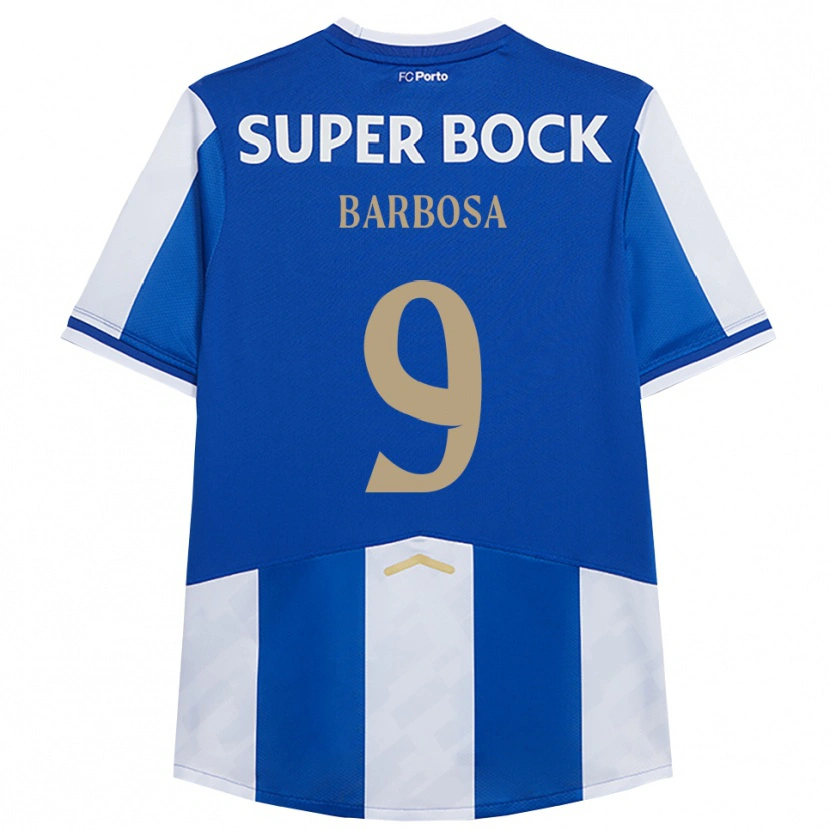 Danxen Kinderen Rodrigo Barbosa #9 Blauw Wit Thuisshirt Thuistenue 2025/26 T-Shirt