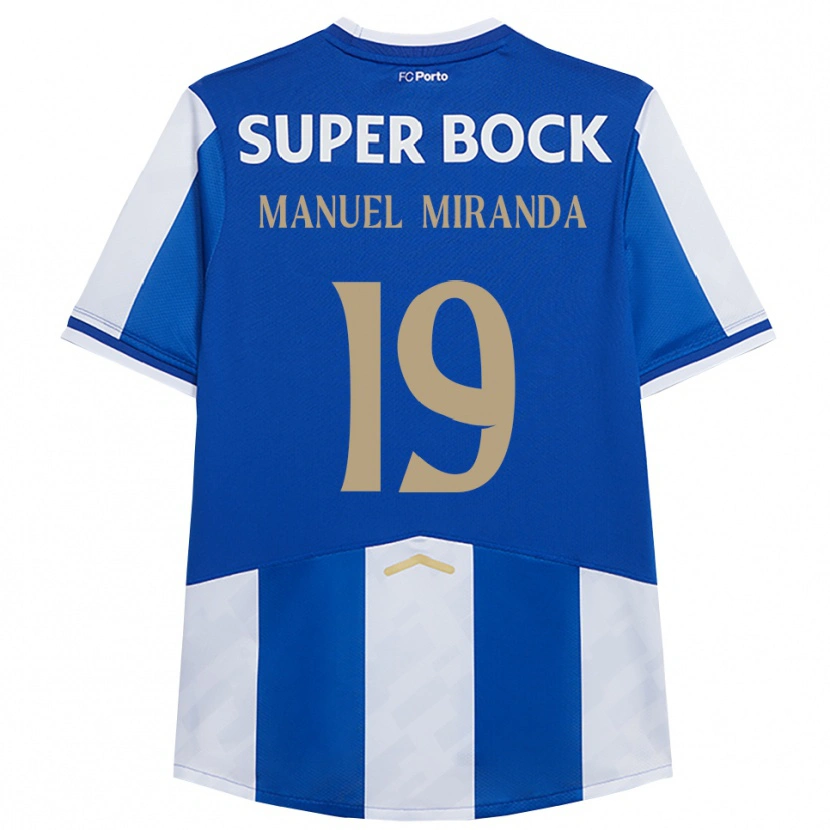 Danxen Kinderen Manuel Miranda #19 Blauw Wit Thuisshirt Thuistenue 2025/26 T-Shirt