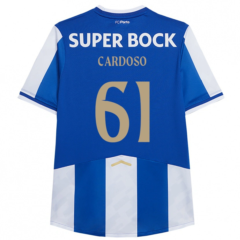 Danxen Kinderen Ivan Cardoso #61 Blauw Wit Thuisshirt Thuistenue 2025/26 T-Shirt