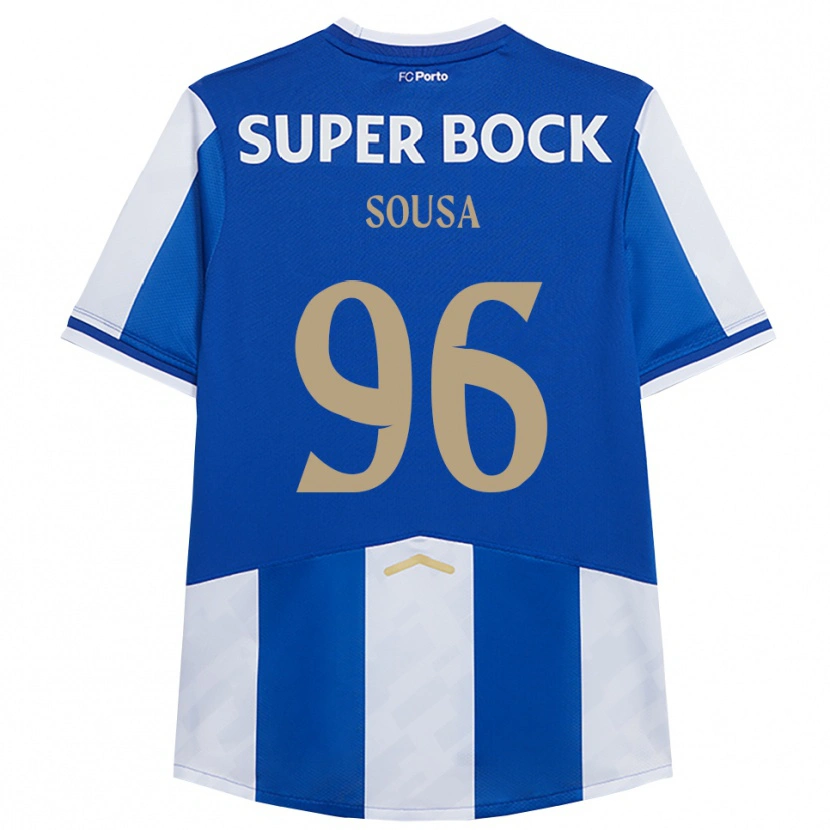 Danxen Kinderen Filipe Sousa #96 Blauw Wit Thuisshirt Thuistenue 2025/26 T-Shirt