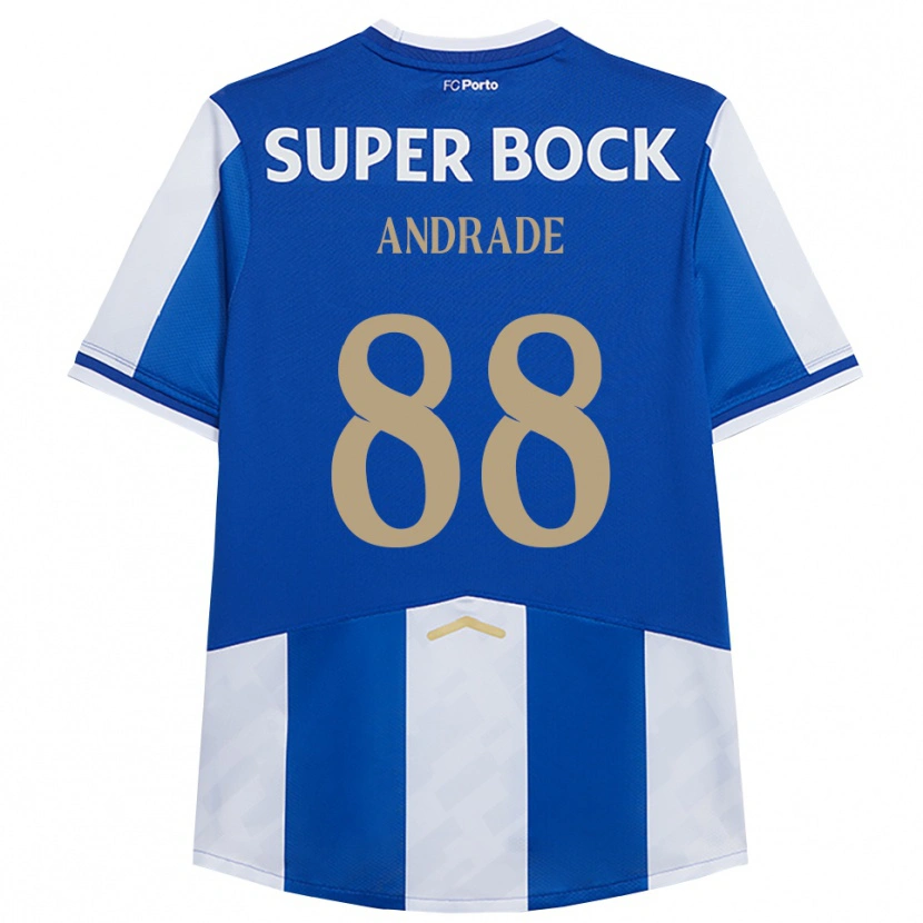 Danxen Kinderen Domingos Andrade #88 Blauw Wit Thuisshirt Thuistenue 2025/26 T-Shirt