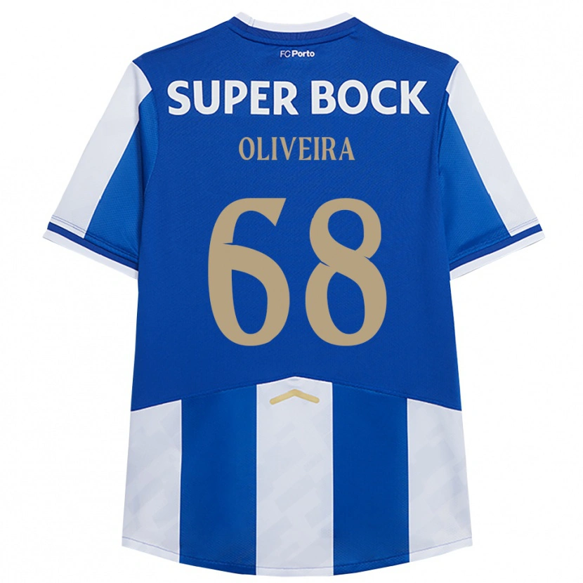 Danxen Kinderen André Oliveira #68 Blauw Wit Thuisshirt Thuistenue 2025/26 T-Shirt