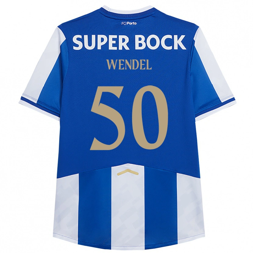 Danxen Kinderen Wendel #50 Blauw Wit Thuisshirt Thuistenue 2025/26 T-Shirt