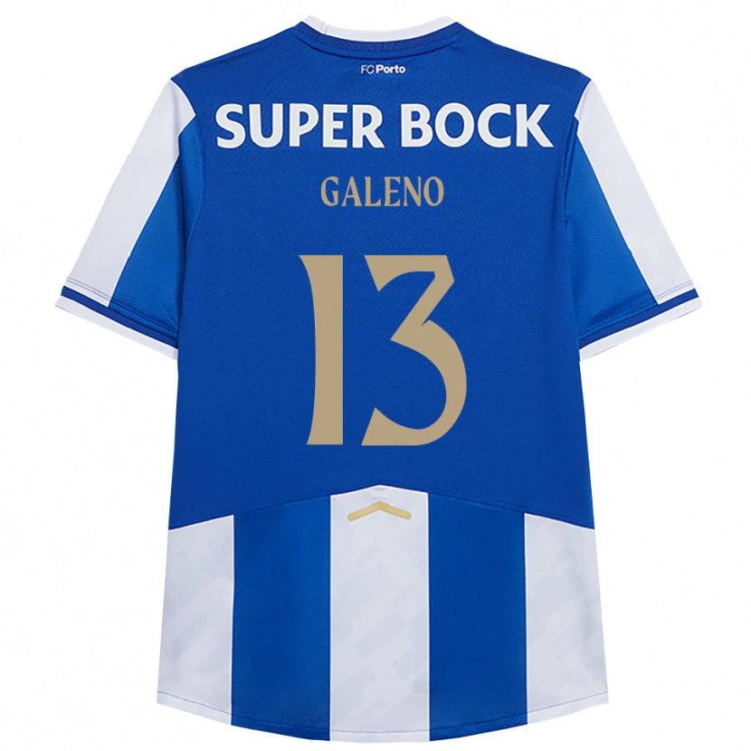Danxen Kinderen Galeno #13 Blauw Wit Thuisshirt Thuistenue 2025/26 T-Shirt