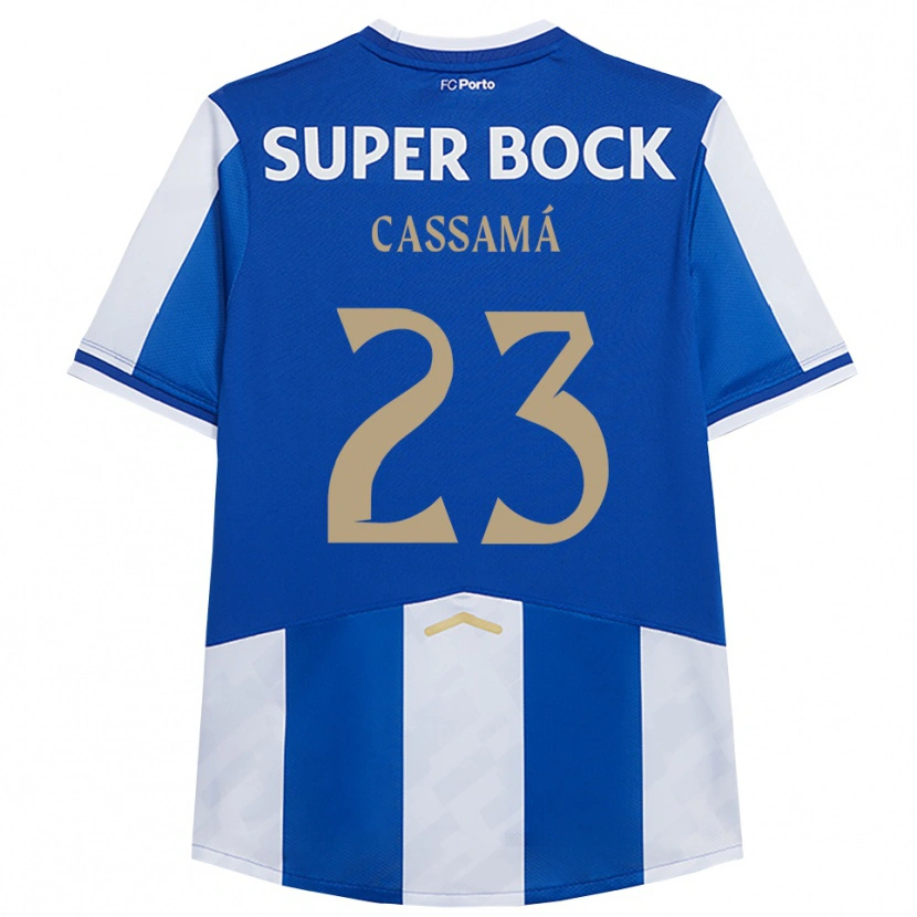 Danxen Kinderen Abdu Cassamá #23 Blauw Wit Thuisshirt Thuistenue 2025/26 T-Shirt
