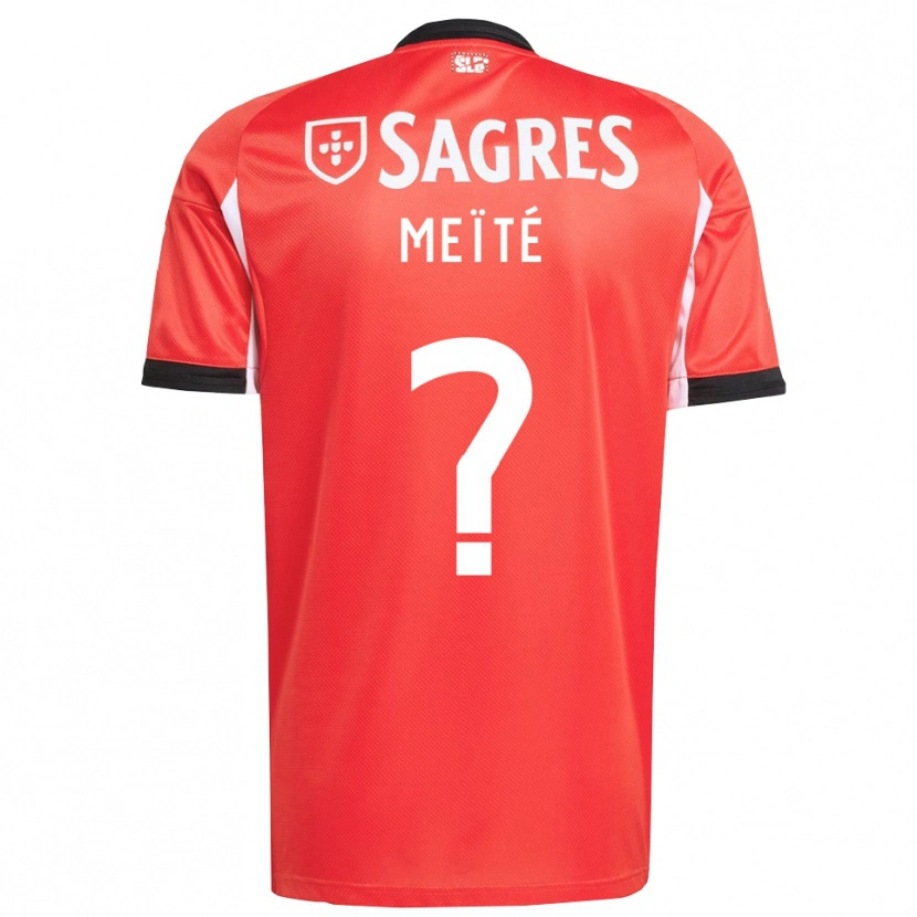 Danxen Kinderen Soualiho Meïté #0 Rood Wit Thuisshirt Thuistenue 2025/26 T-Shirt