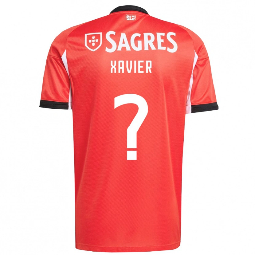 Danxen Kinderen Luiz Xavier #0 Rood Wit Thuisshirt Thuistenue 2025/26 T-Shirt
