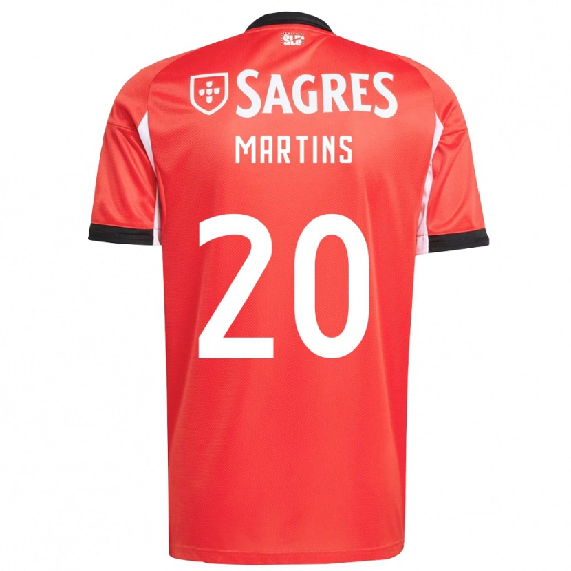 Danxen Kinderen Lara Martins #20 Rood Wit Thuisshirt Thuistenue 2025/26 T-Shirt