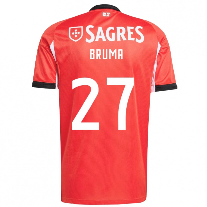 Danxen Kinderen Bruma #27 Rood Wit Thuisshirt Thuistenue 2025/26 T-Shirt
