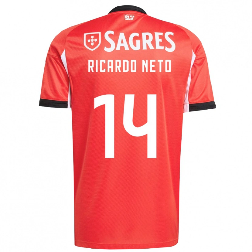 Danxen Kinderen Ricardo Neto #14 Rood Wit Thuisshirt Thuistenue 2025/26 T-Shirt