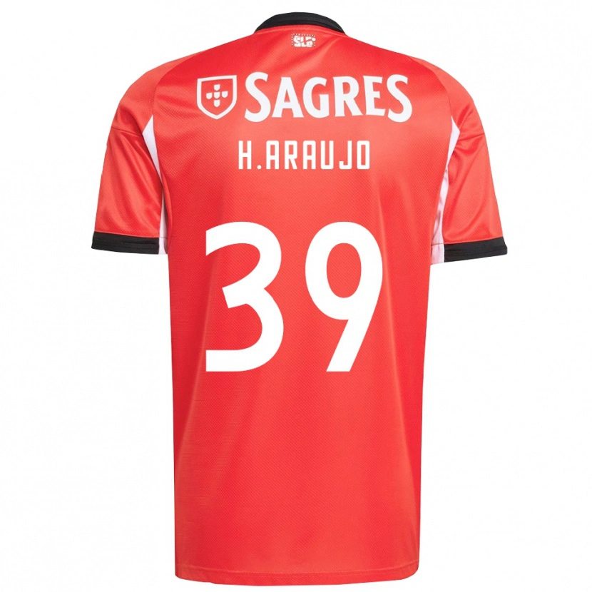 Danxen Kinderen Henrique Araújo #39 Rood Wit Thuisshirt Thuistenue 2025/26 T-Shirt