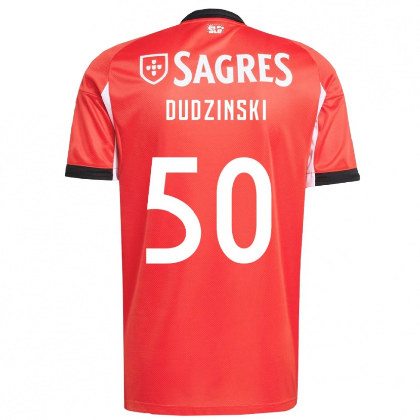 Danxen Kinderen Marcel Dudzinski #50 Rood Wit Thuisshirt Thuistenue 2025/26 T-Shirt