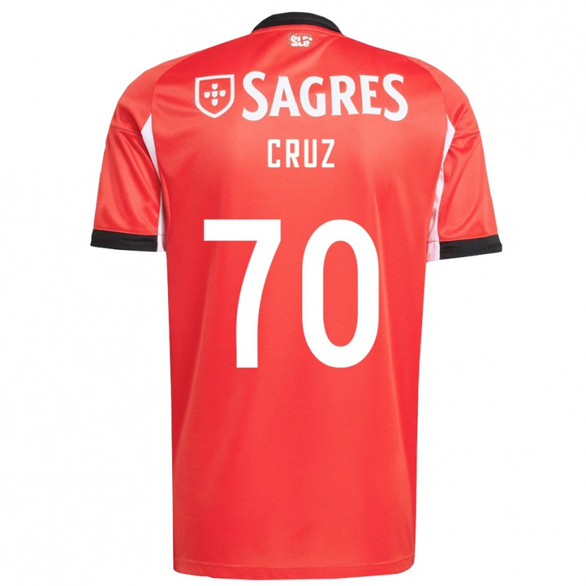 Danxen Kinderen Filipe Cruz #70 Rood Wit Thuisshirt Thuistenue 2025/26 T-Shirt