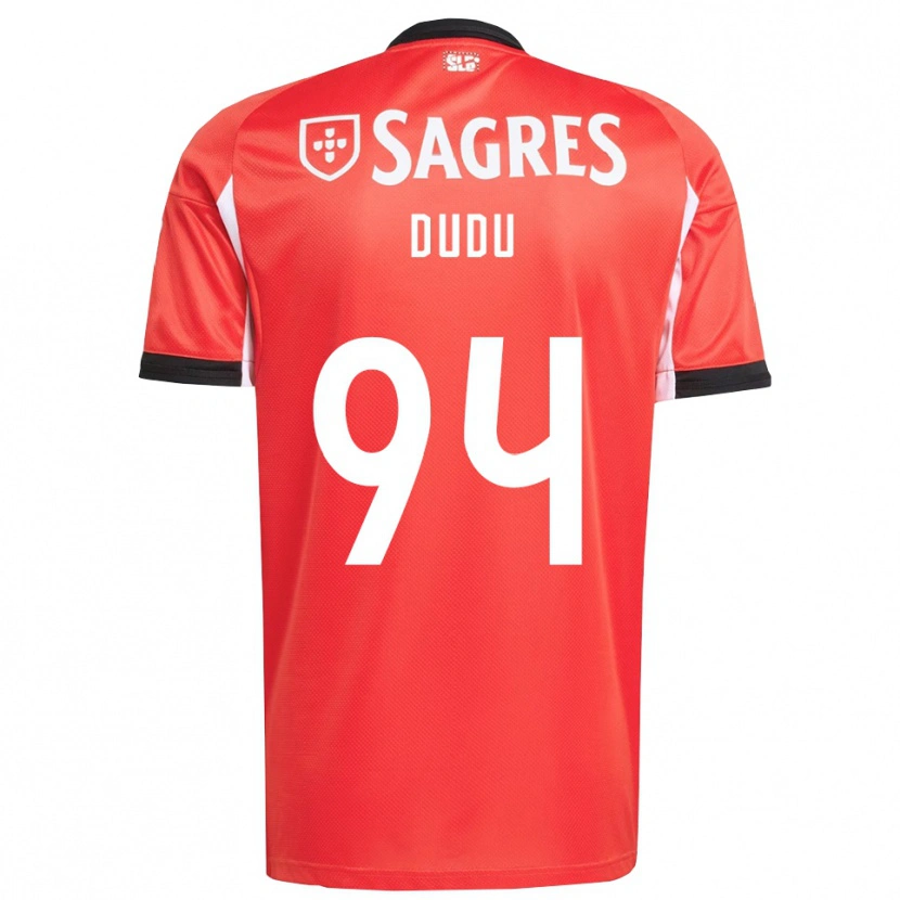 Danxen Kinderen Dudu #94 Rood Wit Thuisshirt Thuistenue 2025/26 T-Shirt