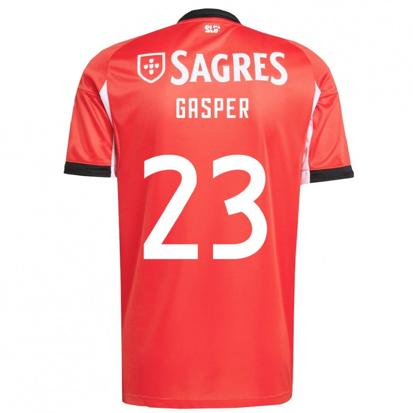 Danxen Kinderen Anna Gasper #23 Rood Wit Thuisshirt Thuistenue 2025/26 T-Shirt