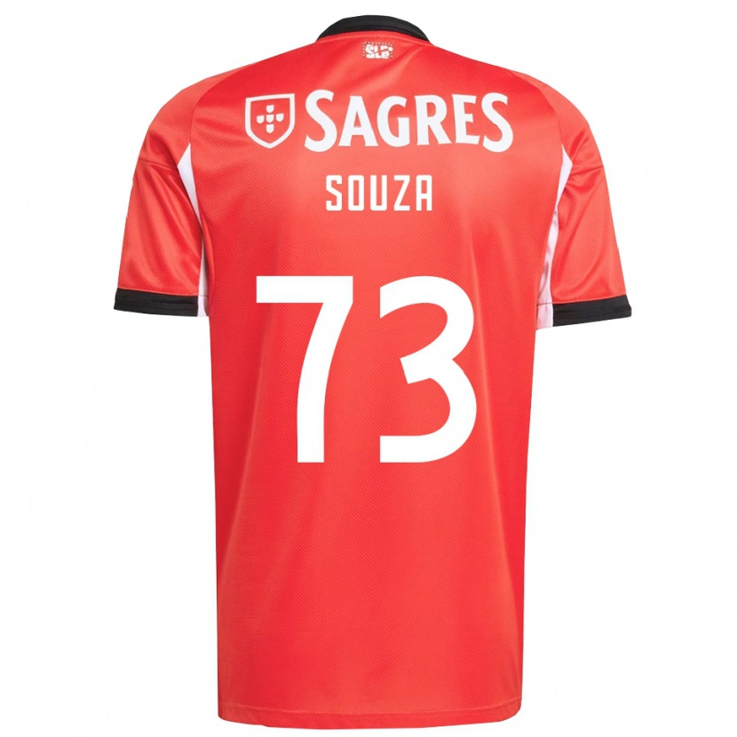 Danxen Kinderen Beni Souza #73 Rood Wit Thuisshirt Thuistenue 2025/26 T-Shirt