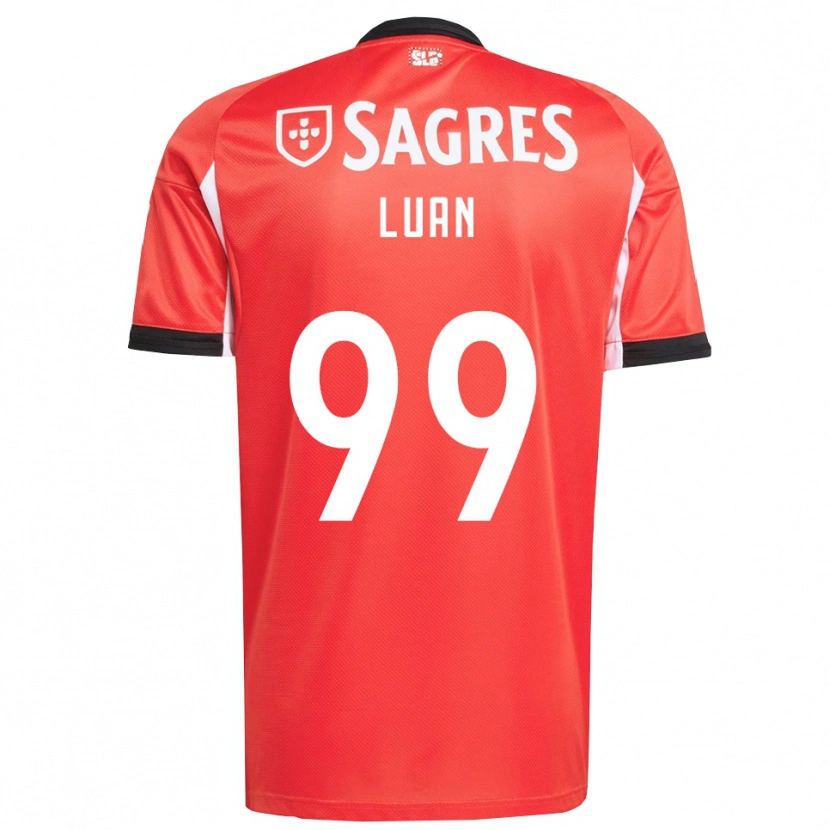 Danxen Kinderen Luan #99 Rood Wit Thuisshirt Thuistenue 2025/26 T-Shirt