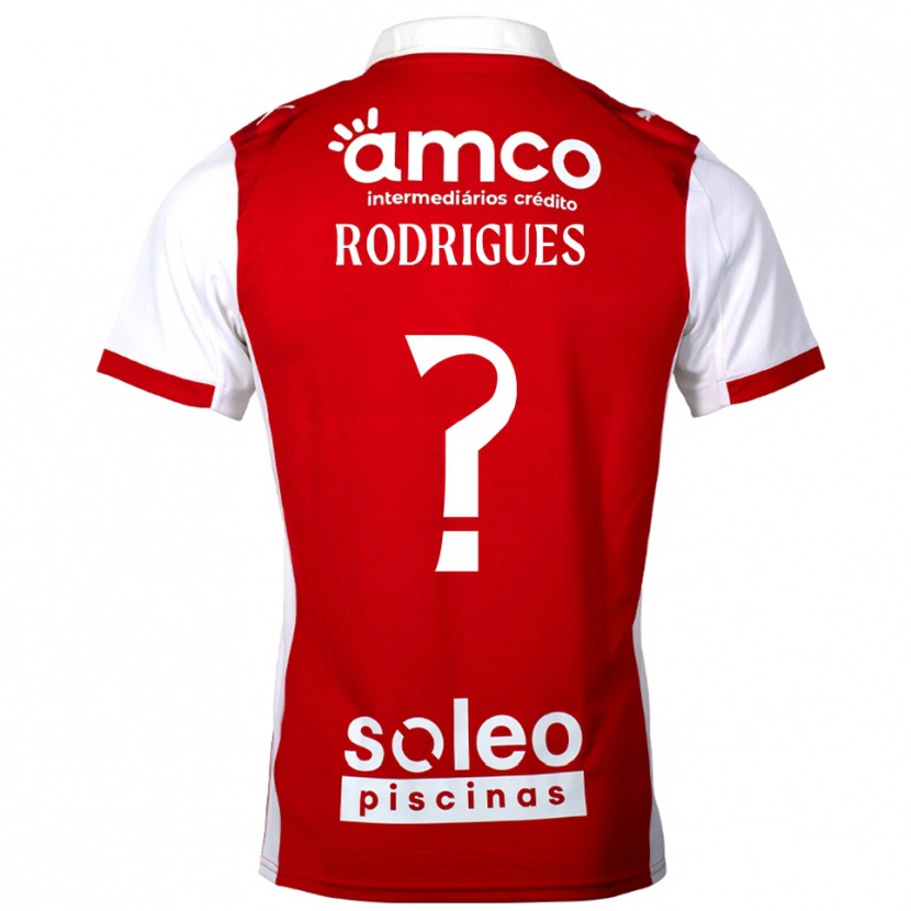 Danxen Kinderen David Rodrigues #0 Rood Wit Thuisshirt Thuistenue 2025/26 T-Shirt