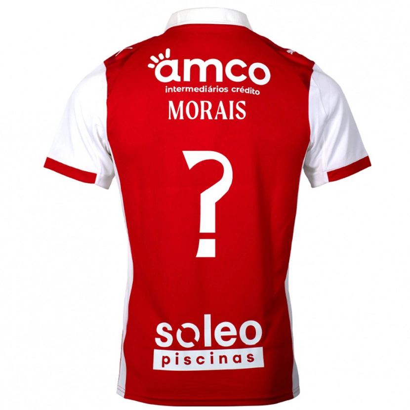 Danxen Kinderen Joao Morais #0 Rood Wit Thuisshirt Thuistenue 2025/26 T-Shirt