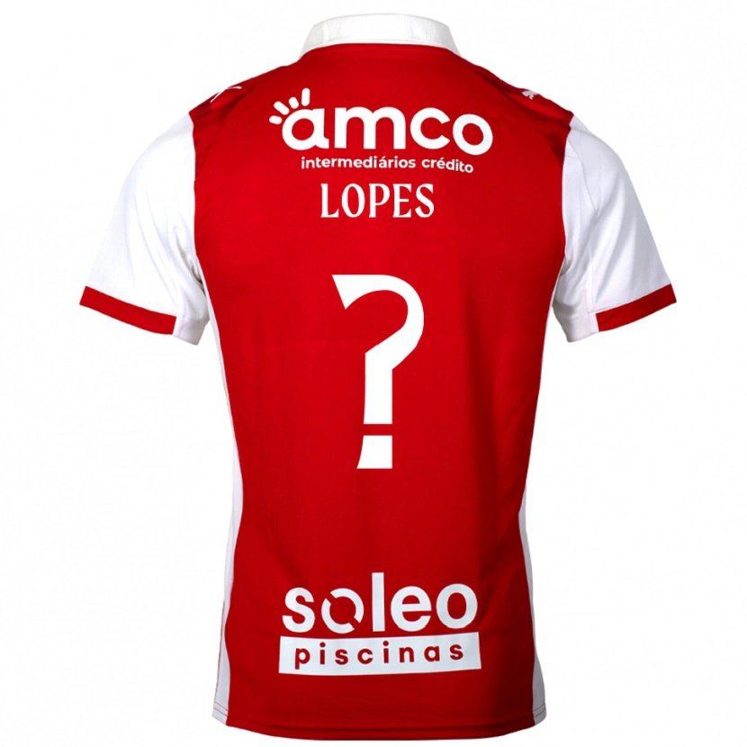 Danxen Kinderen Ivo Lopes #0 Rood Wit Thuisshirt Thuistenue 2025/26 T-Shirt