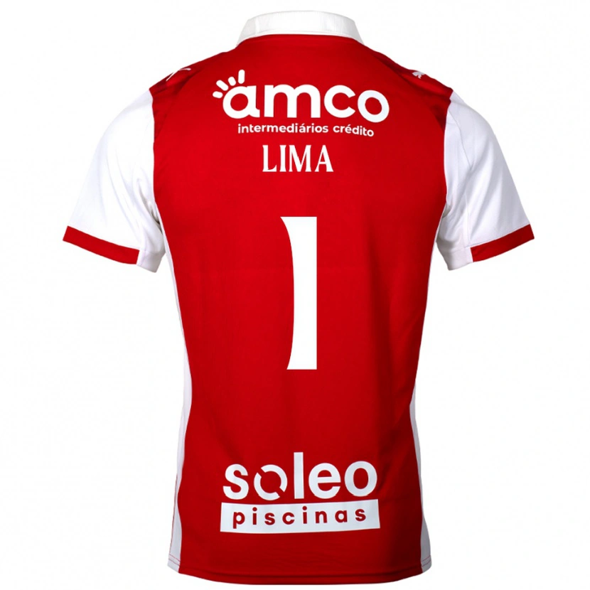 Danxen Kinderen Aline Lima #1 Rood Wit Thuisshirt Thuistenue 2025/26 T-Shirt