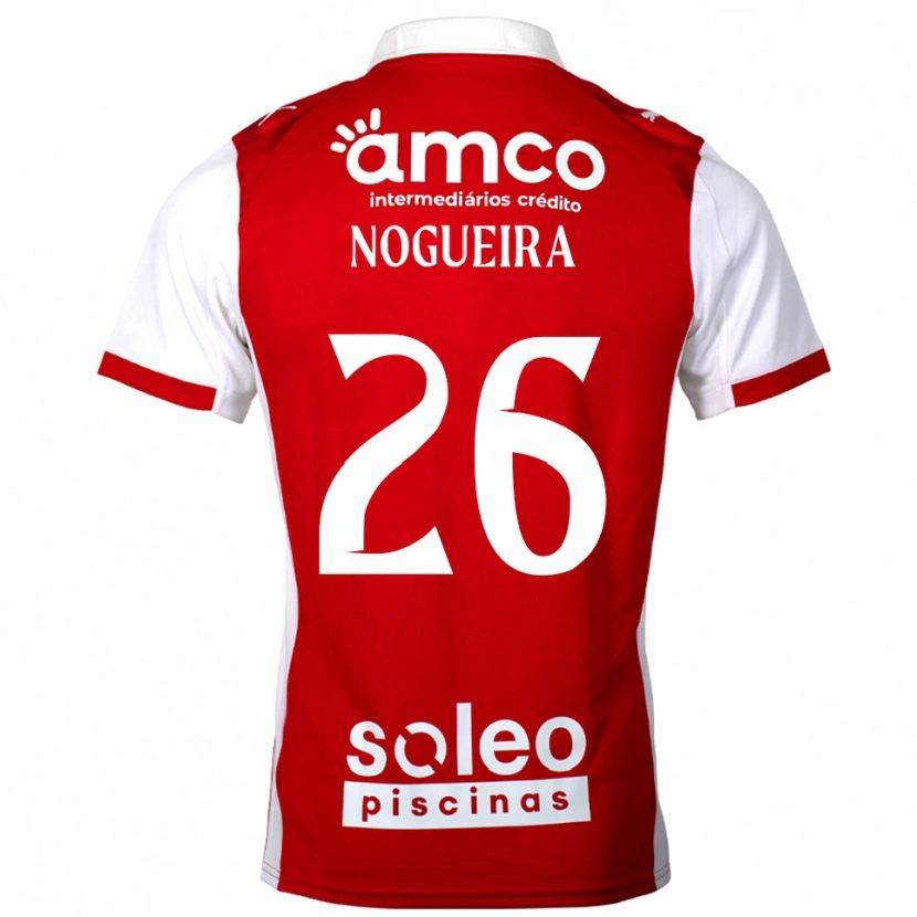 Danxen Kinderen Ana Nogueira #26 Rood Wit Thuisshirt Thuistenue 2025/26 T-Shirt